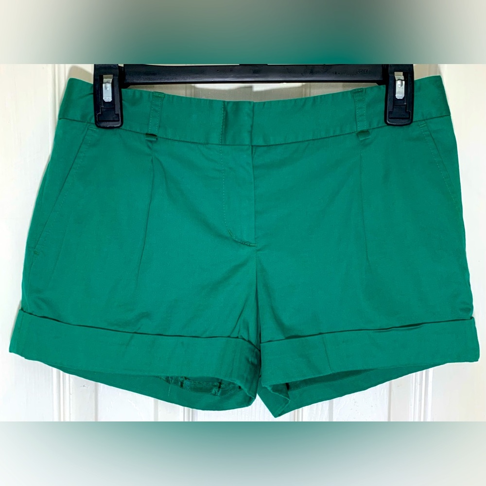 BCBGMaxAzria Pleated Mini Shorts